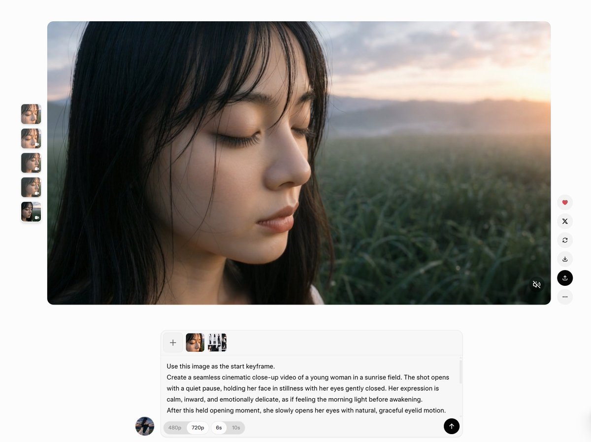 AI Video Workspace Screenshot