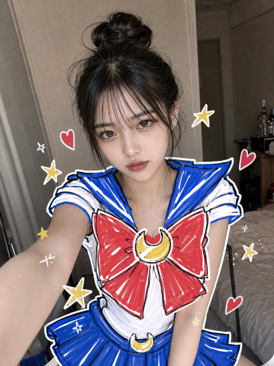 Profile / Avatar - Sailor Moon Doodle Selfie - Image 2
