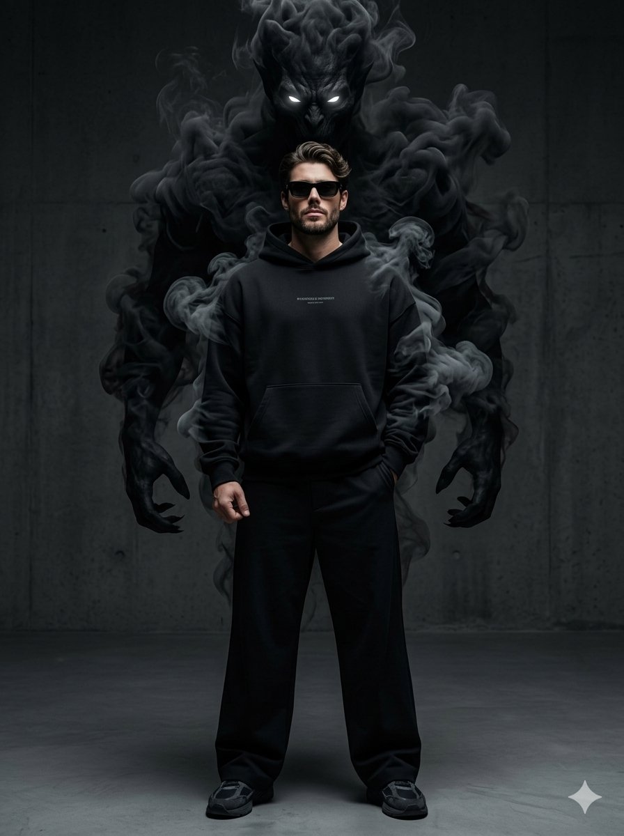 Sample output image for Supernatural Streetwear Portrait with Smoke Demon