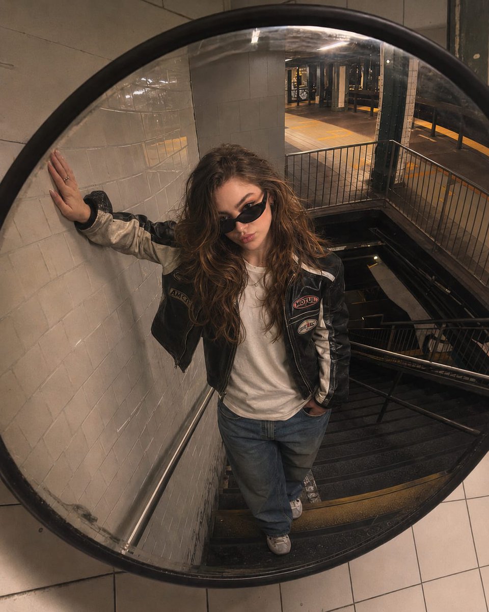 Underground Subway Mirror Portrait