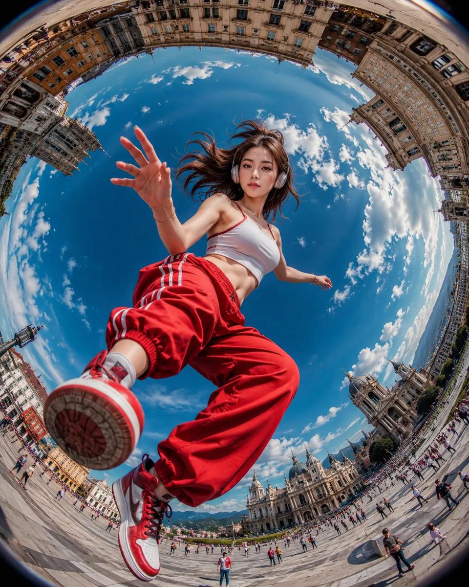 Fisheye Urban Tiny Planet Shot