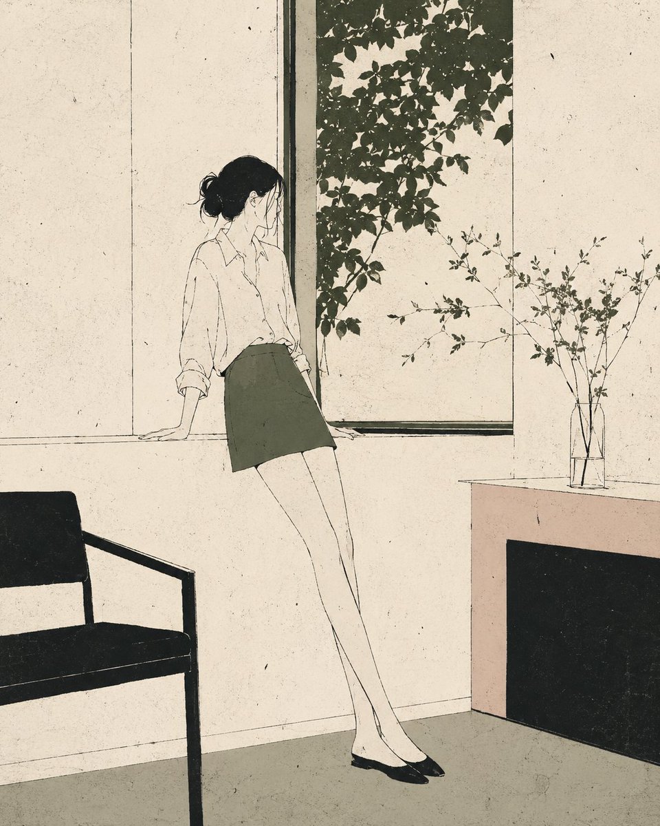 Nordic Minimalist Editorial Illustration