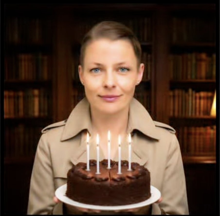 Faceless Man Holding Chocolate Cake example 2