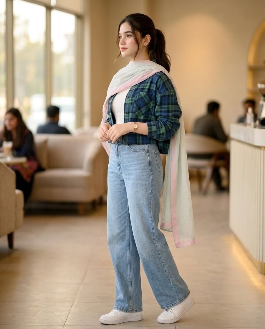 Pakistani Café Fashion Portrait