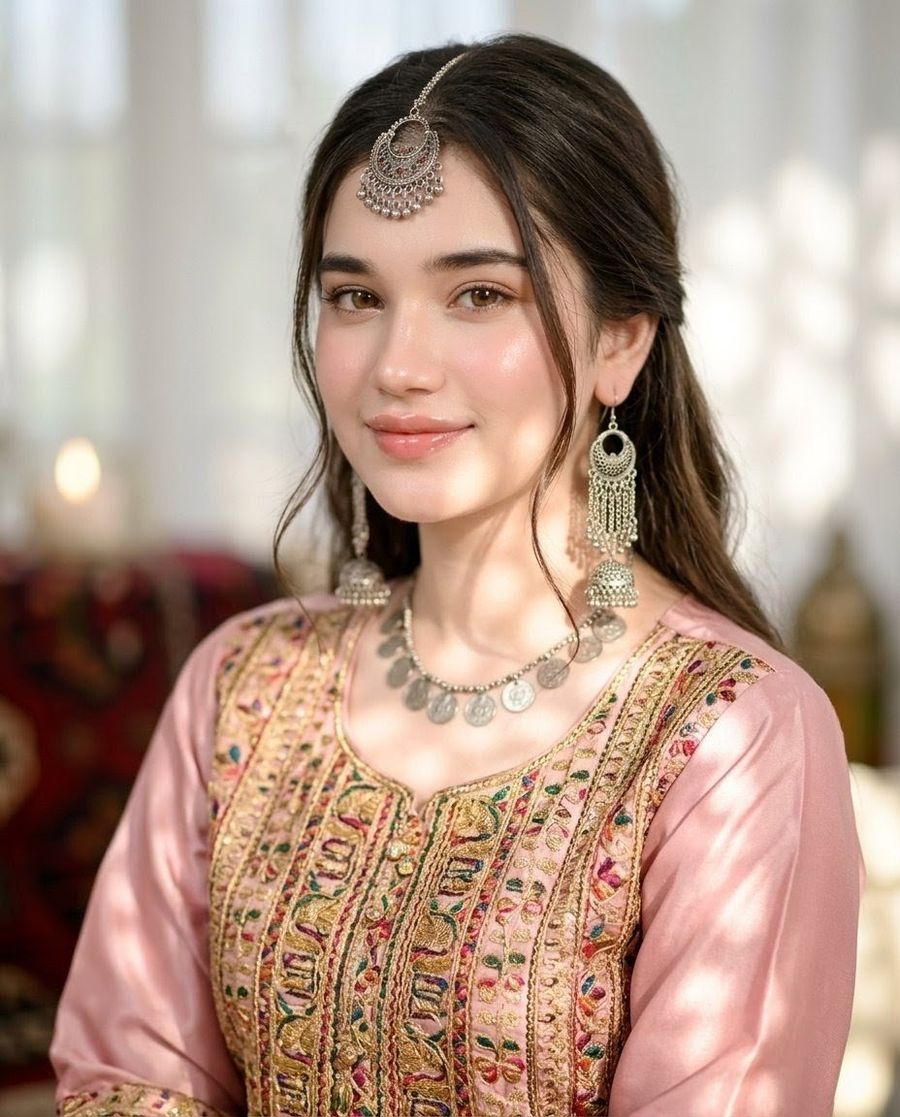 Pashtoon Dress Portrait with Obscured Face