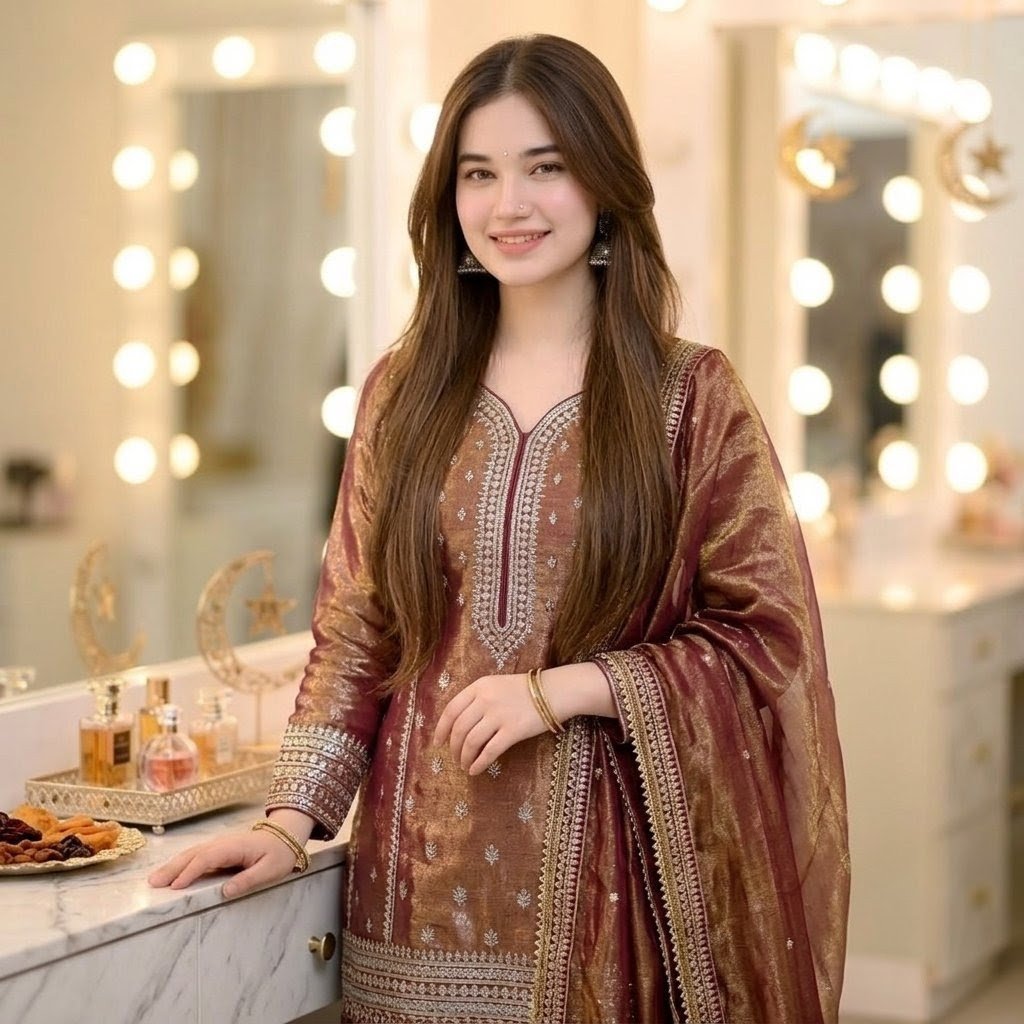 开斋节 Salwar Suit 梳妆台肖像