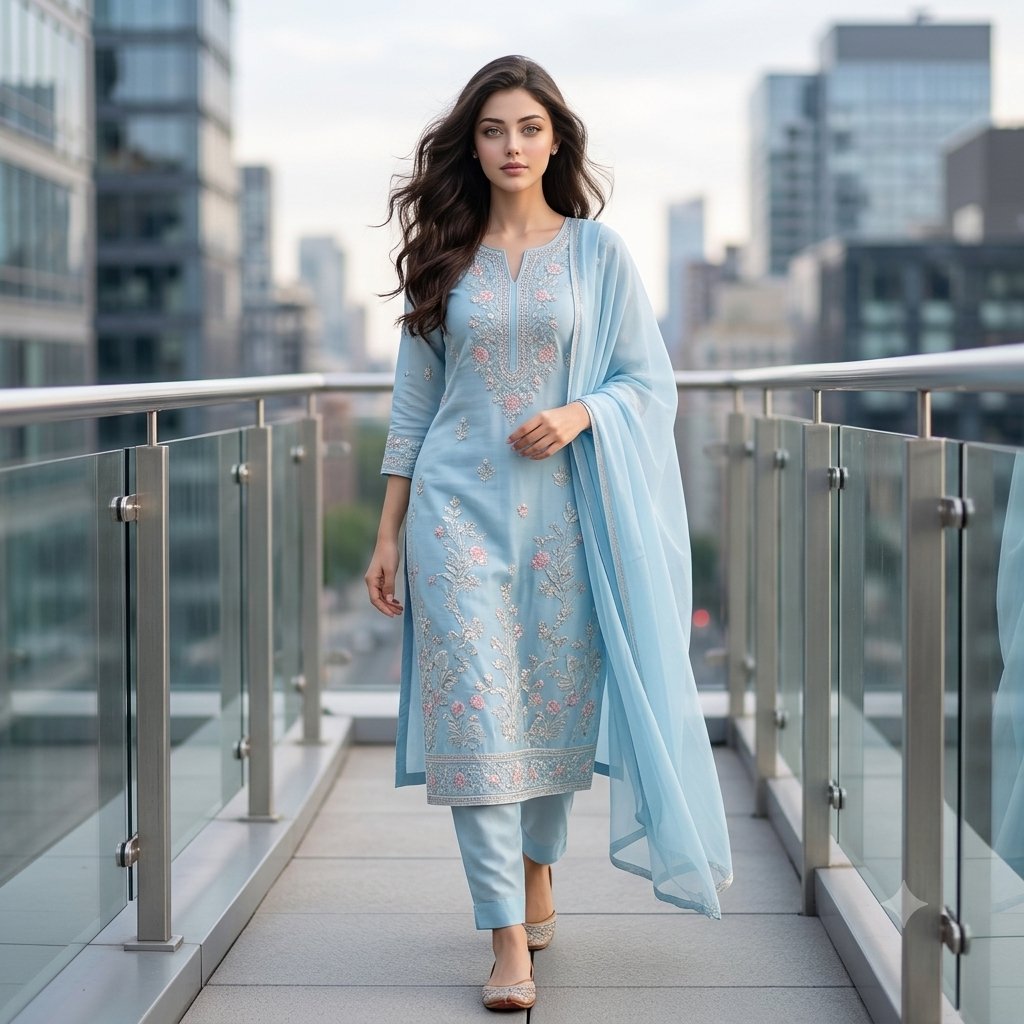 Sample output image for Urban South Asian Fashion Portrait