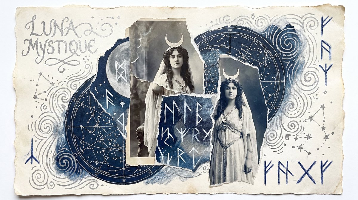 Sample output image for Mystical Lunar Goddess Collage