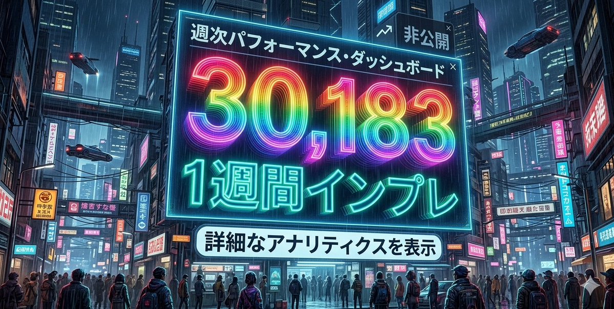 Sample output image for Cyberpunk Rainbow Impression Counter