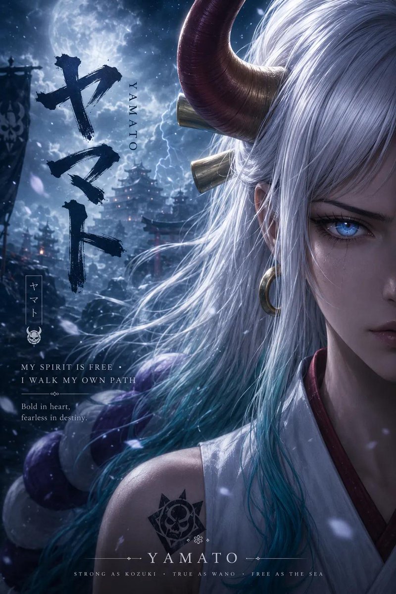 Anime Adventure Character Poster Design example 3