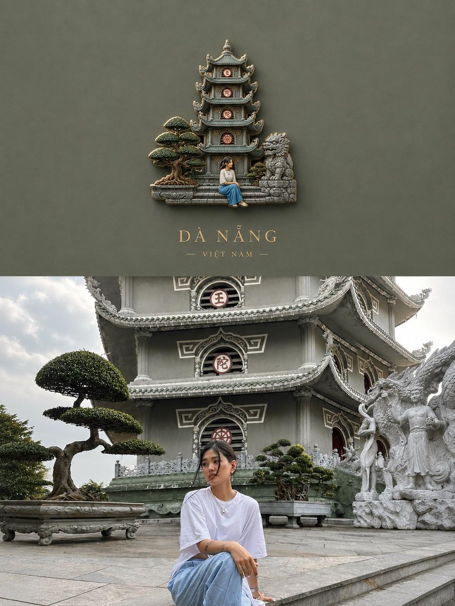 3D Souvenir Badge Travel Poster example 3