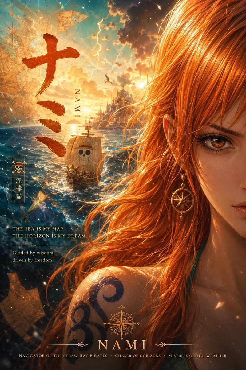 Anime Adventure Character Poster Design example 4