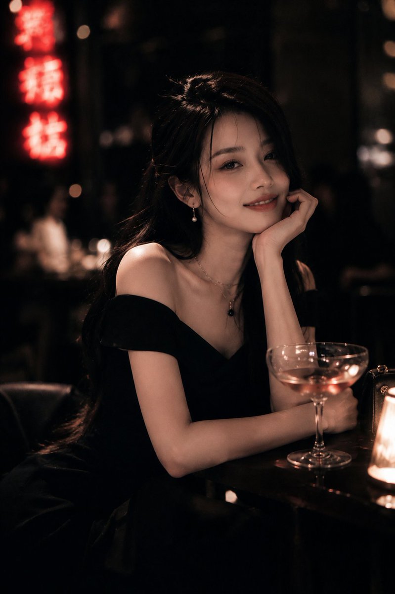 Realistic Cinematic Portrait in Luxury Bar example 2