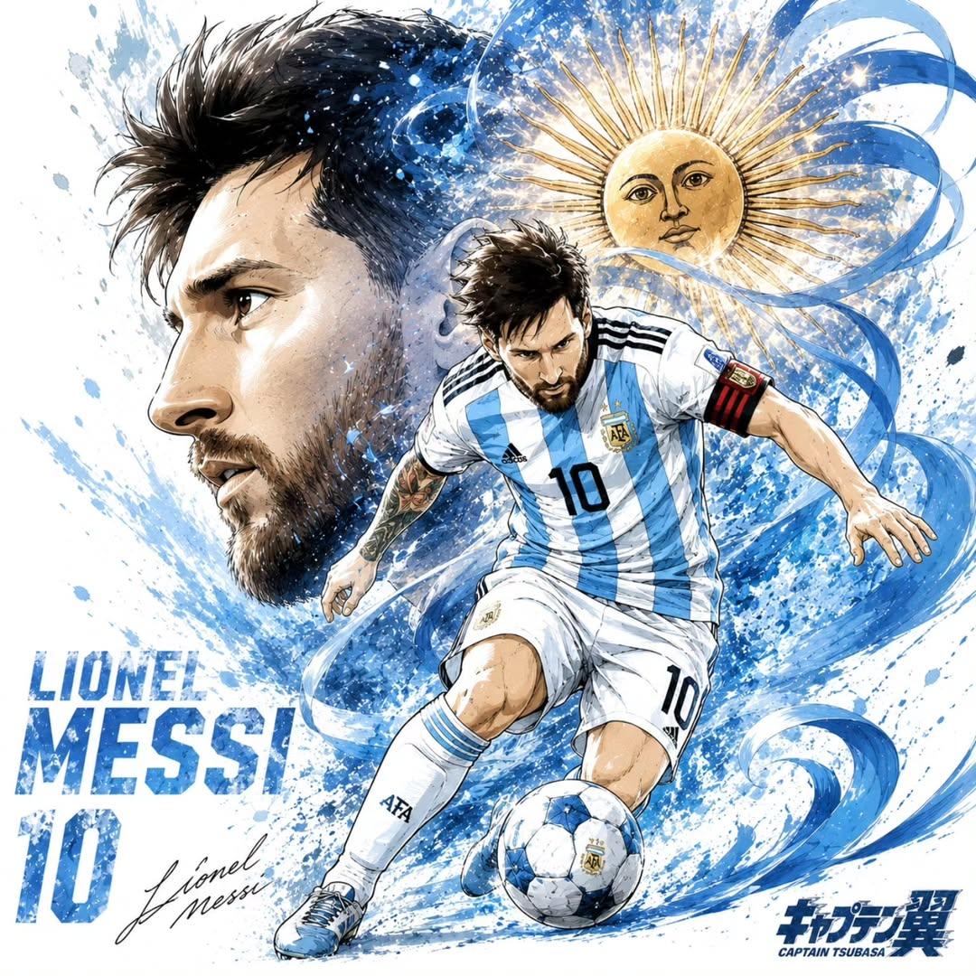 Dynamic Football Superstar Illustration example 2
