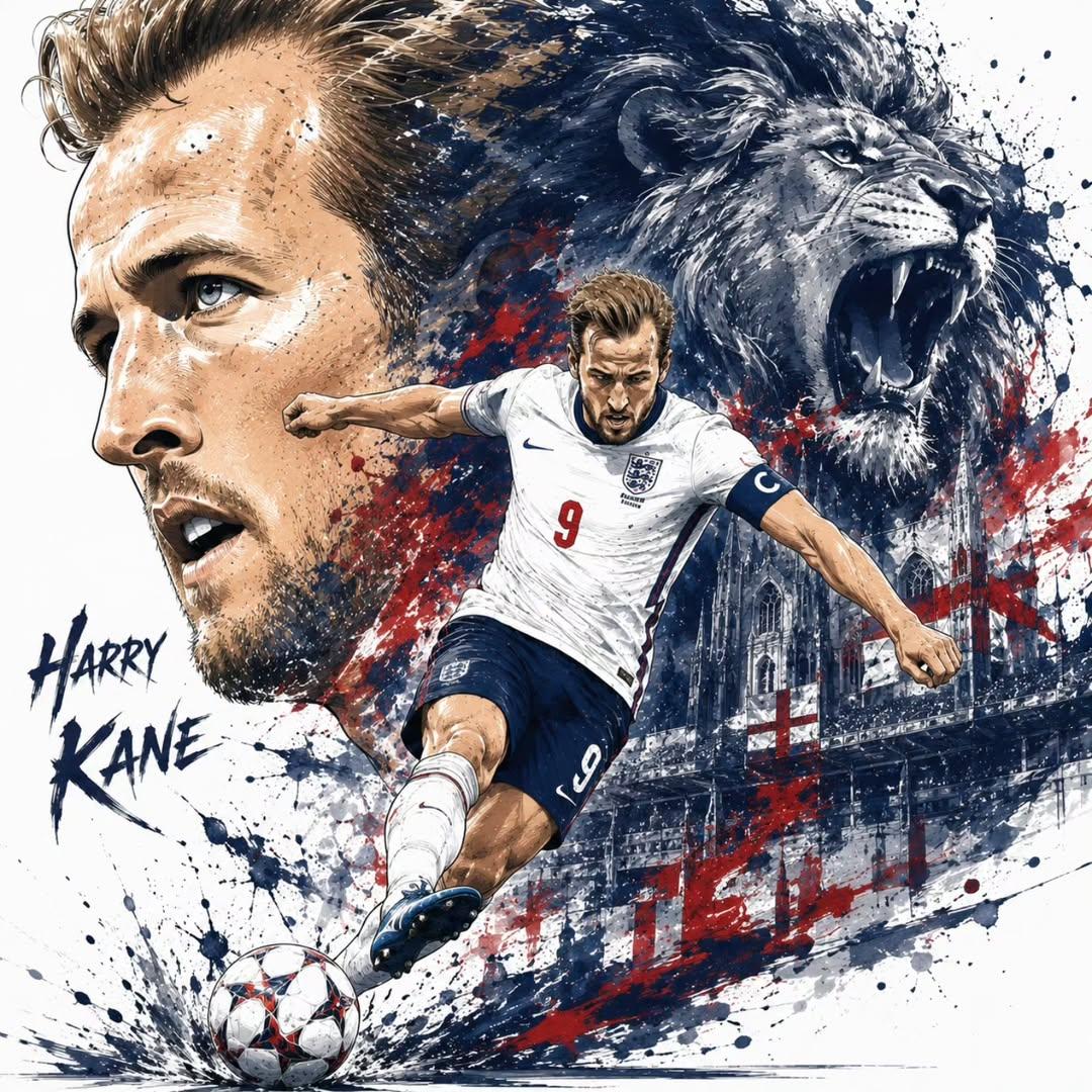 Dynamic Football Superstar Illustration example 3