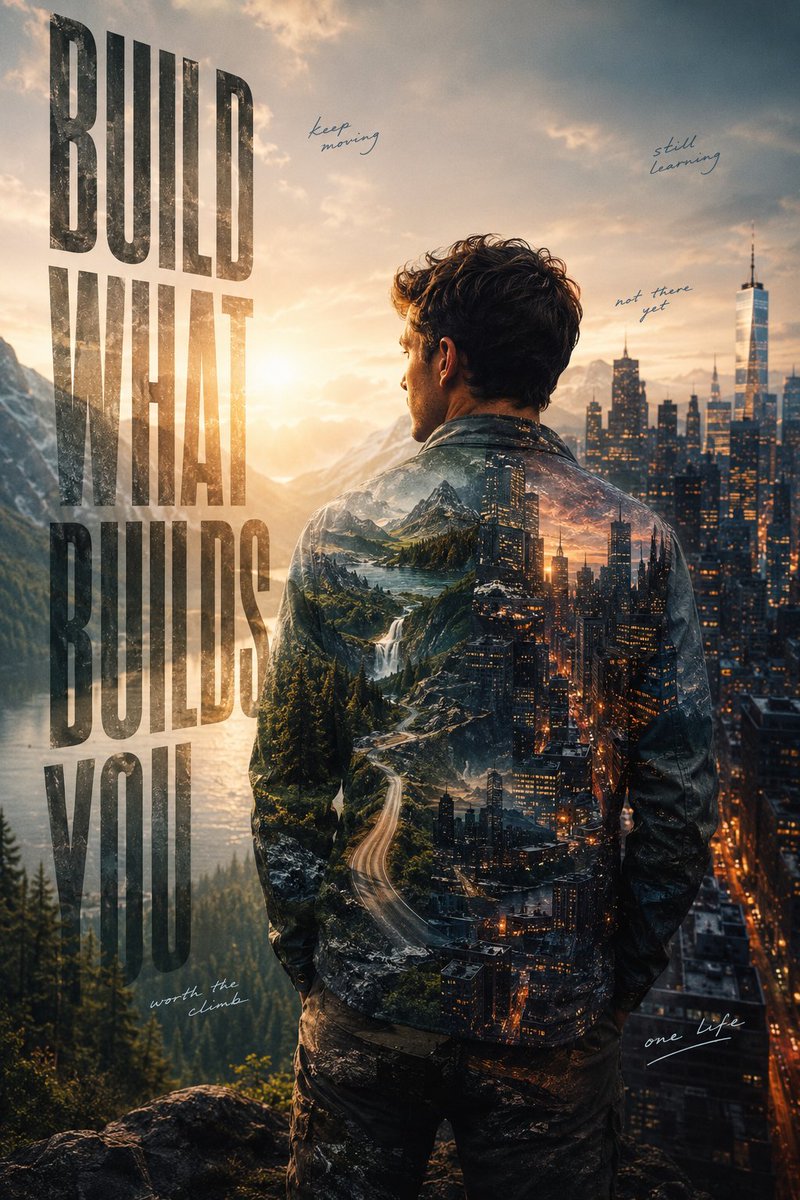 Ambition Visual Metaphor Poster