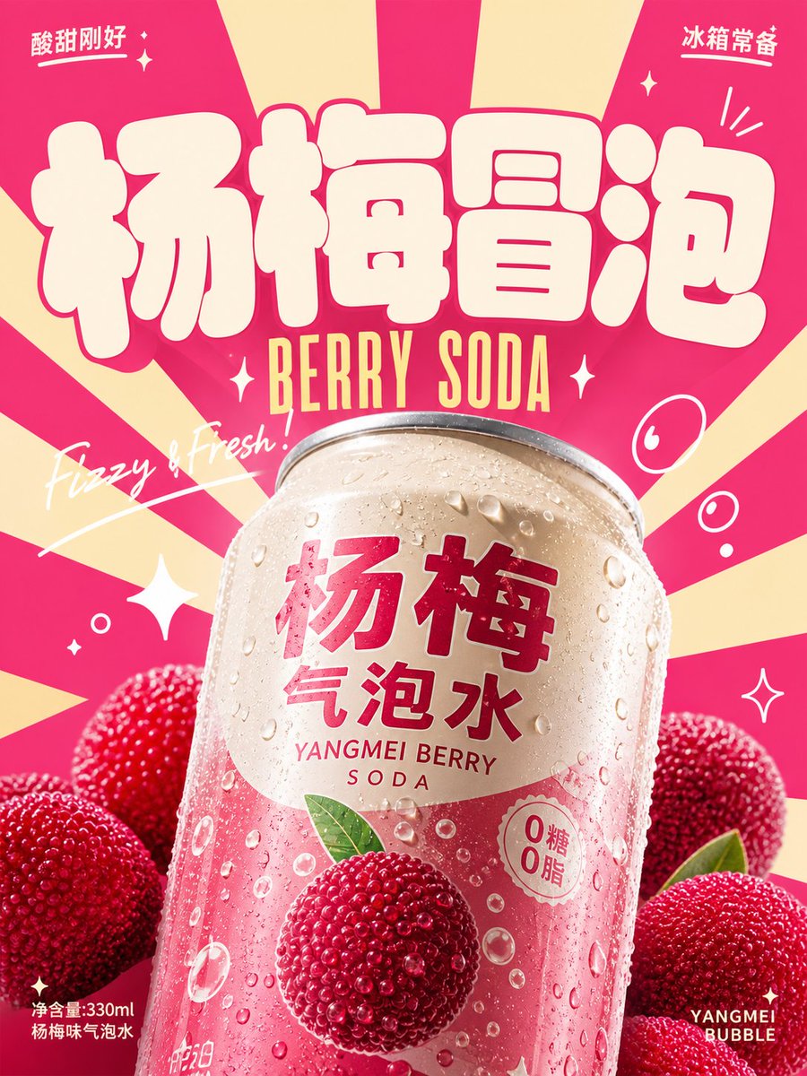 Retro Beverage Advertisement Poster example 2