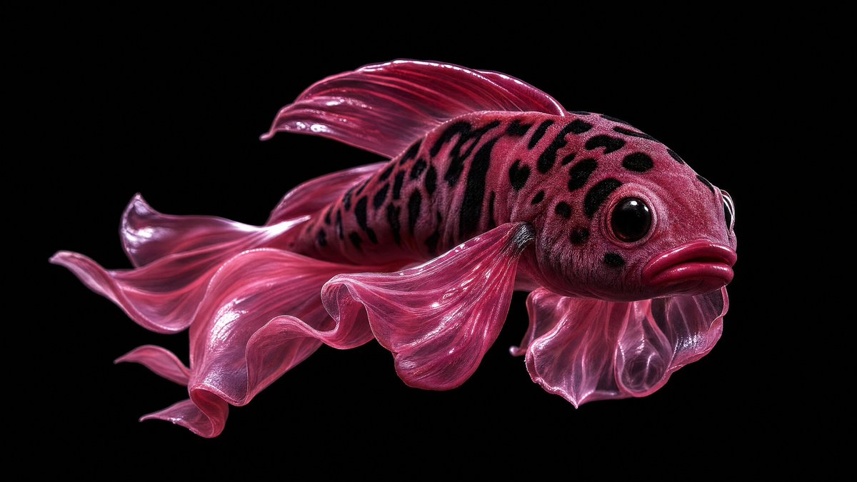 Glossy Pink Betta Fish Transformation