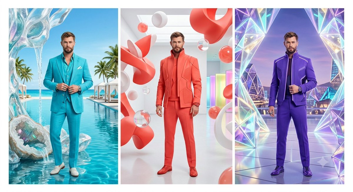 Surreal Menswear Triptych