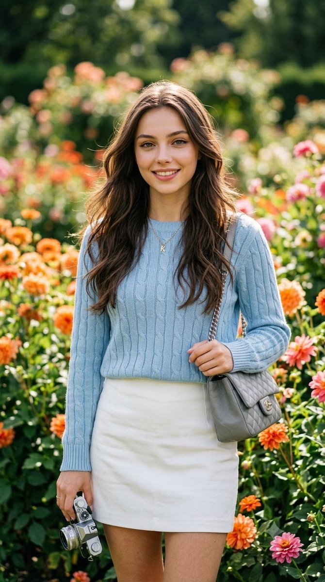 Sample output image for Realistic Editorial Garden Portrait