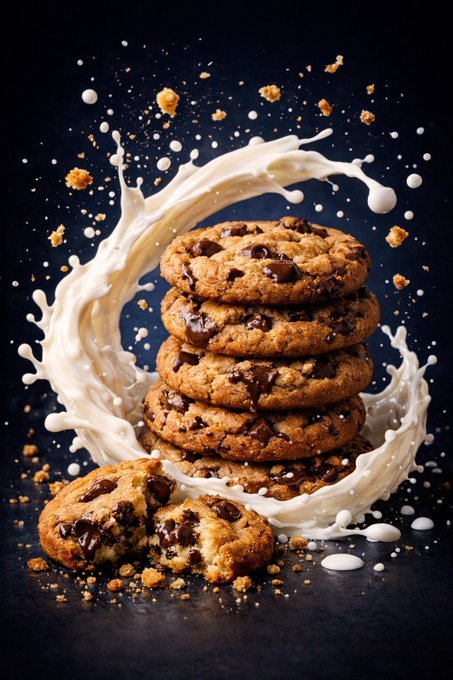 E-commerce Main Image - Macro Luxury Biscuit Milk Splash - Image 2