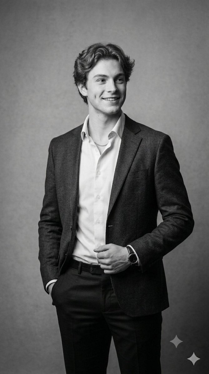 Sample output image for Classic Black and White Male Studio Portraits