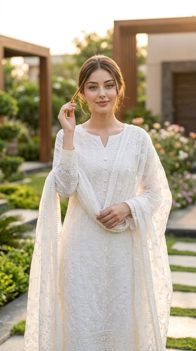 Sample output image for Elegant Indian Salwar Suit Portrait