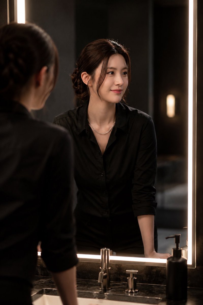 Ultra-Realistic Portrait in Cinematic Bathroom Lighting