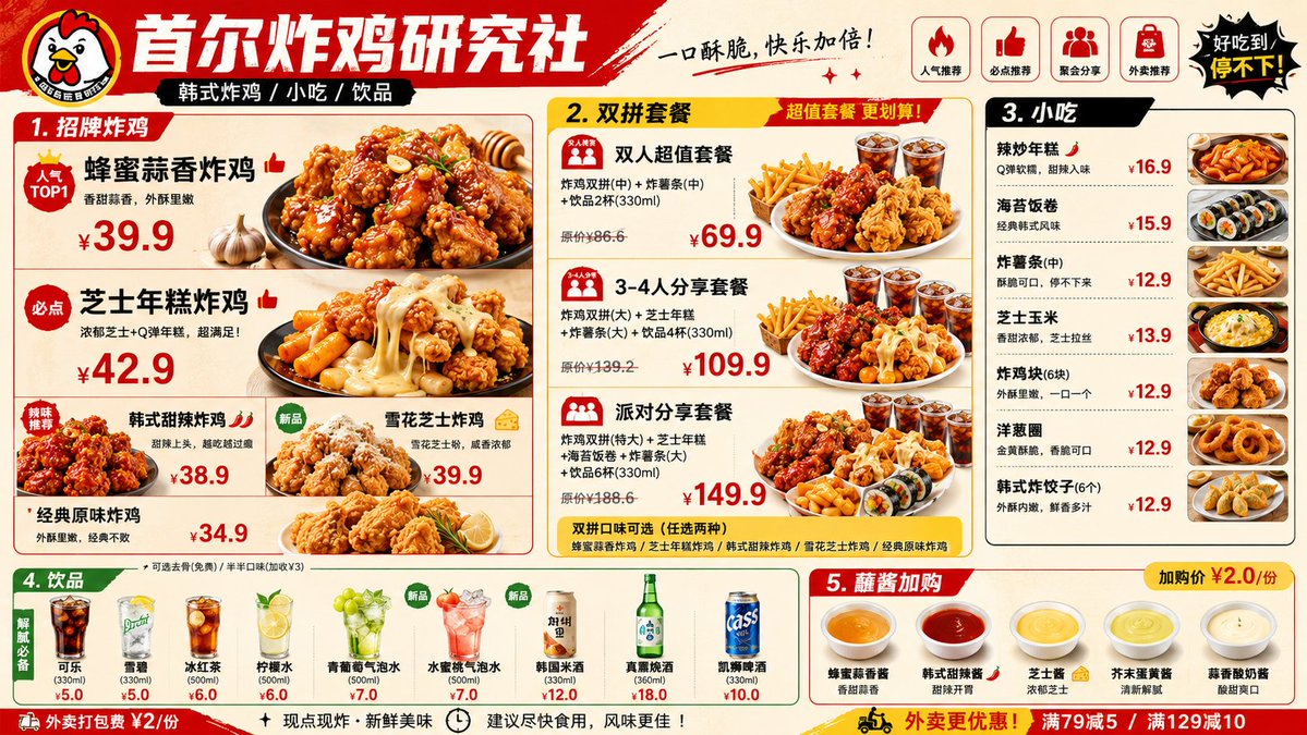 Professional Restaurant Menu Design example 2