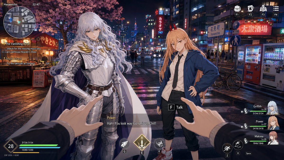Anime RPG Tokyo Street HUD