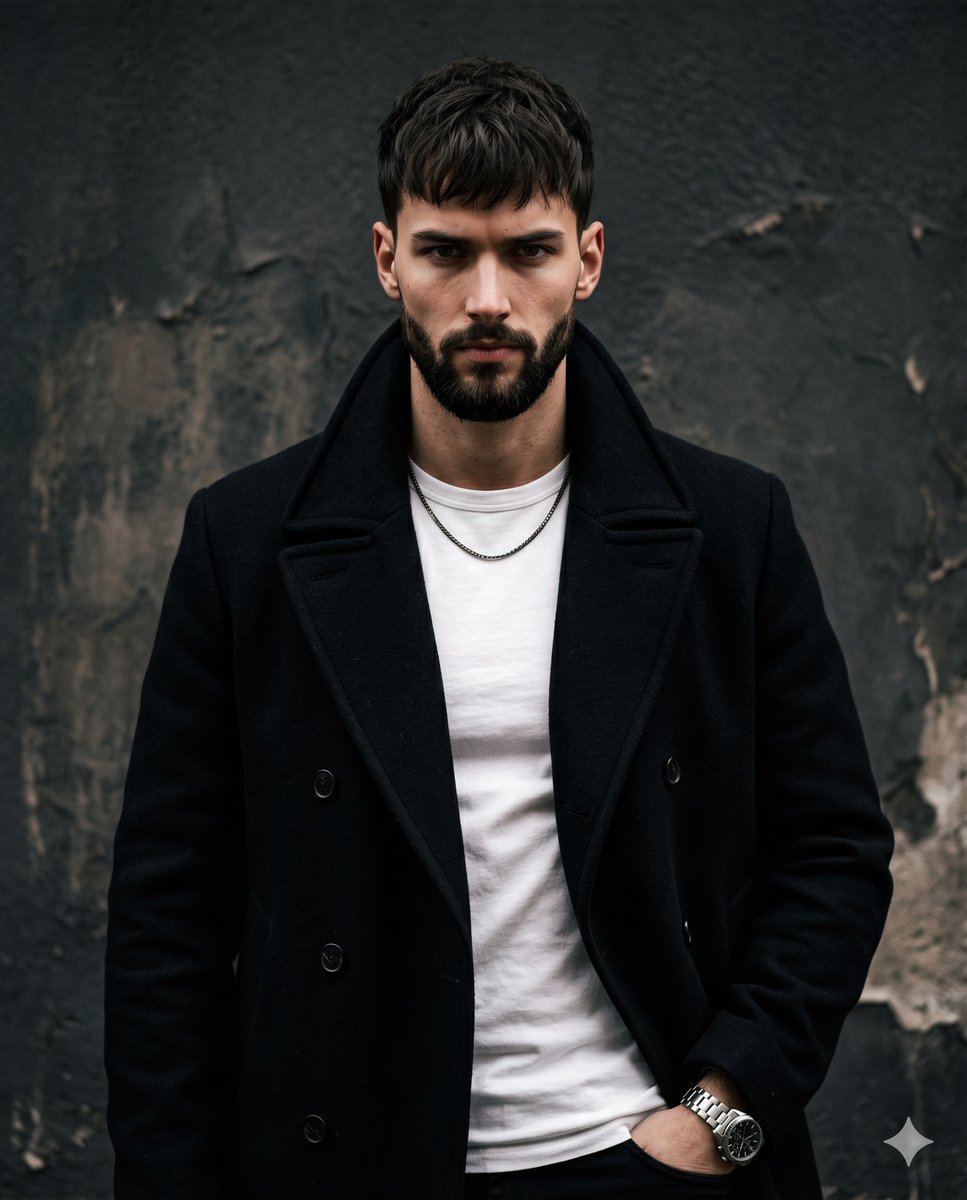 Sample output image for Moody studio male portrait