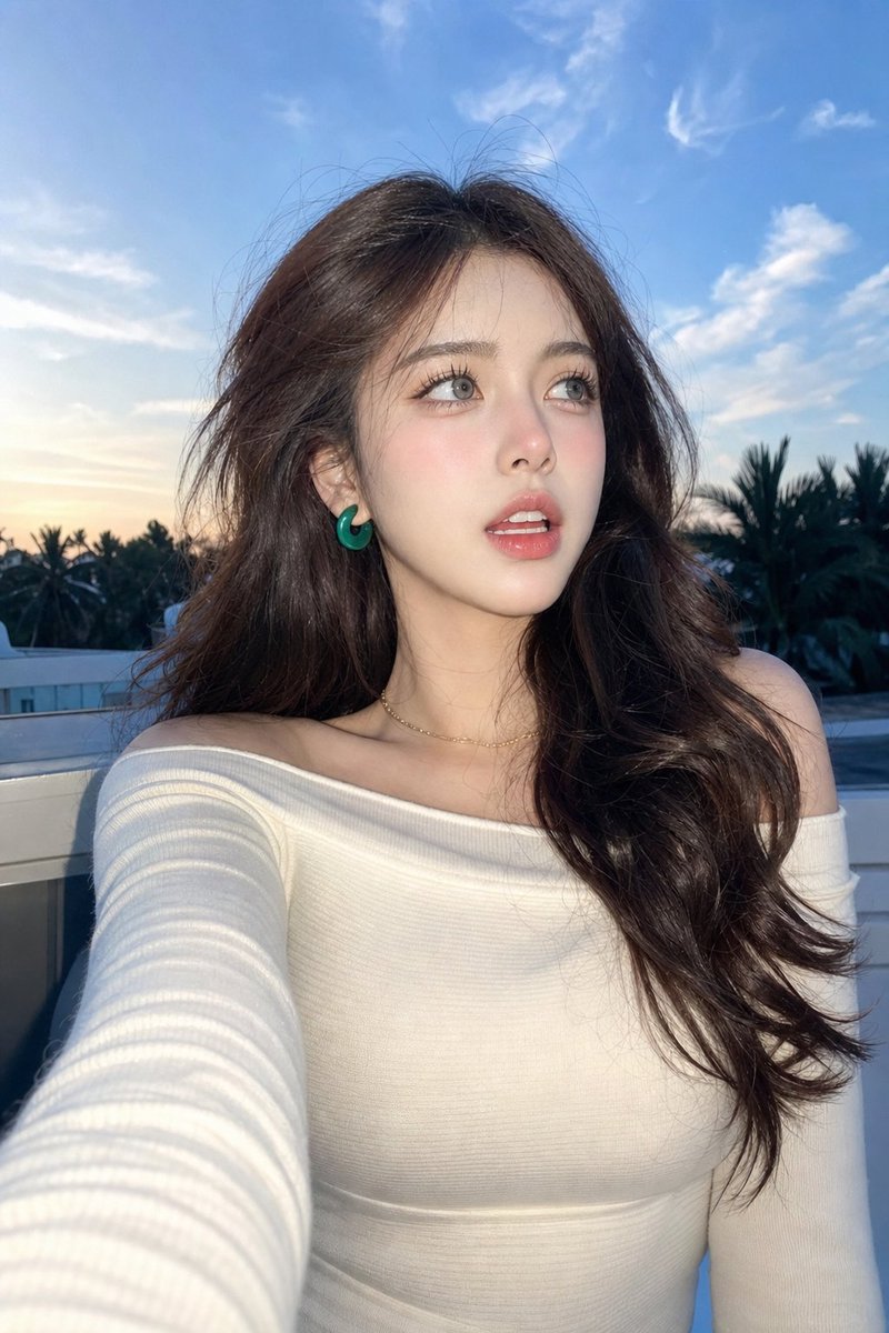 Sample output image for Blue Hour Rooftop Selfie