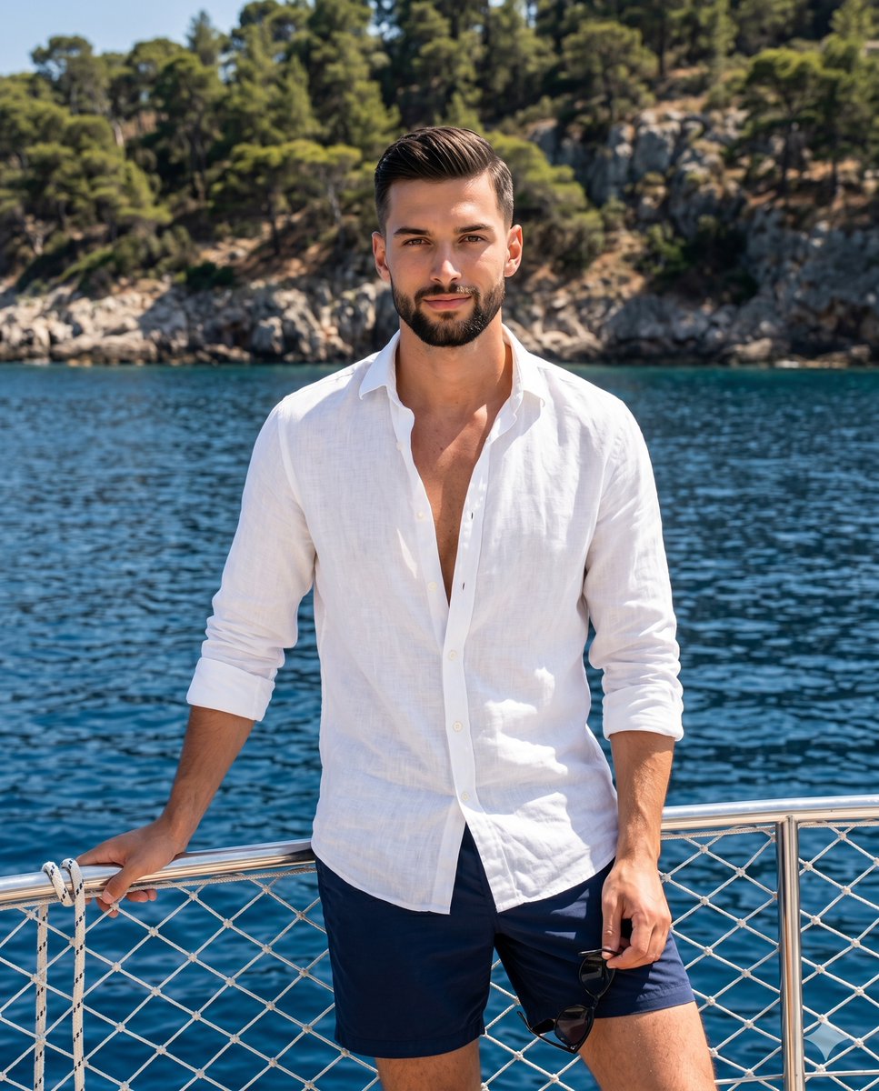 Sample output image for Luxury Nautical Lifestyle Portrait