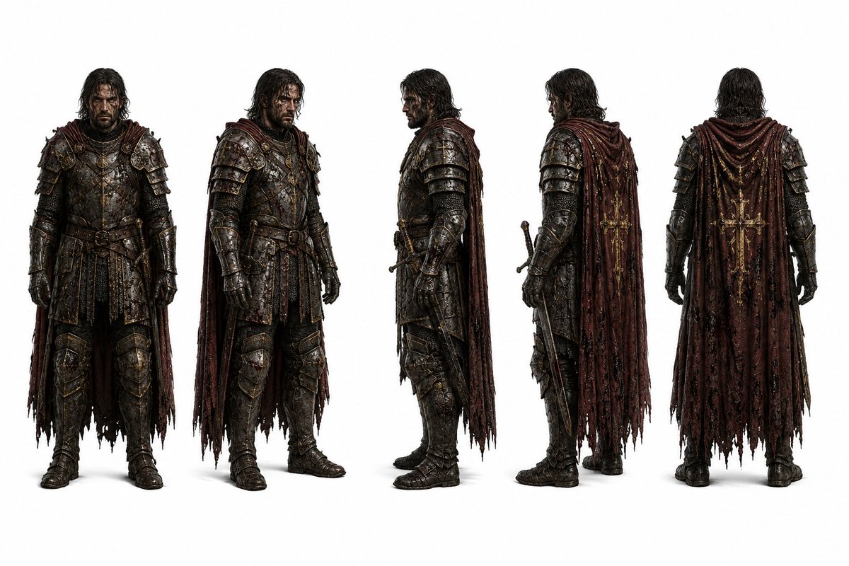 Sample output image for Cinematic Dark Fantasy Battle