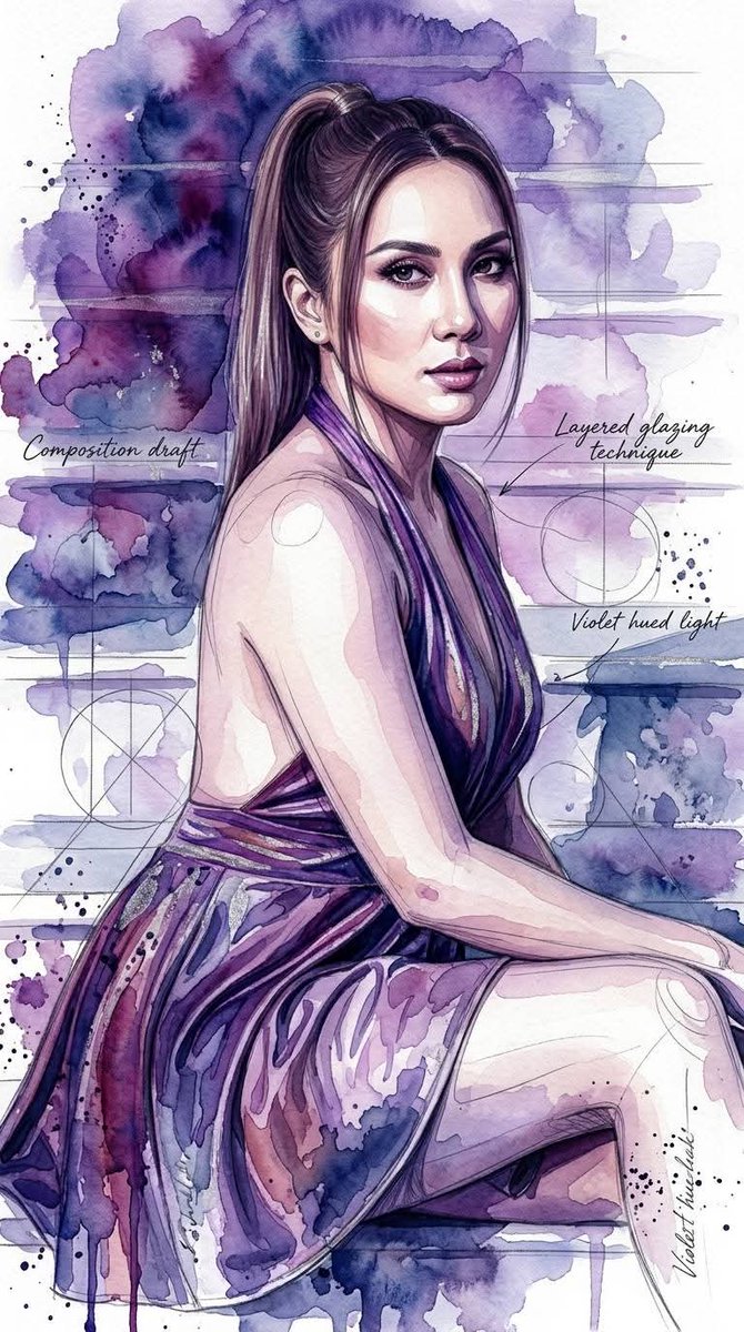 Atmospheric Watercolor AI Illustration 2