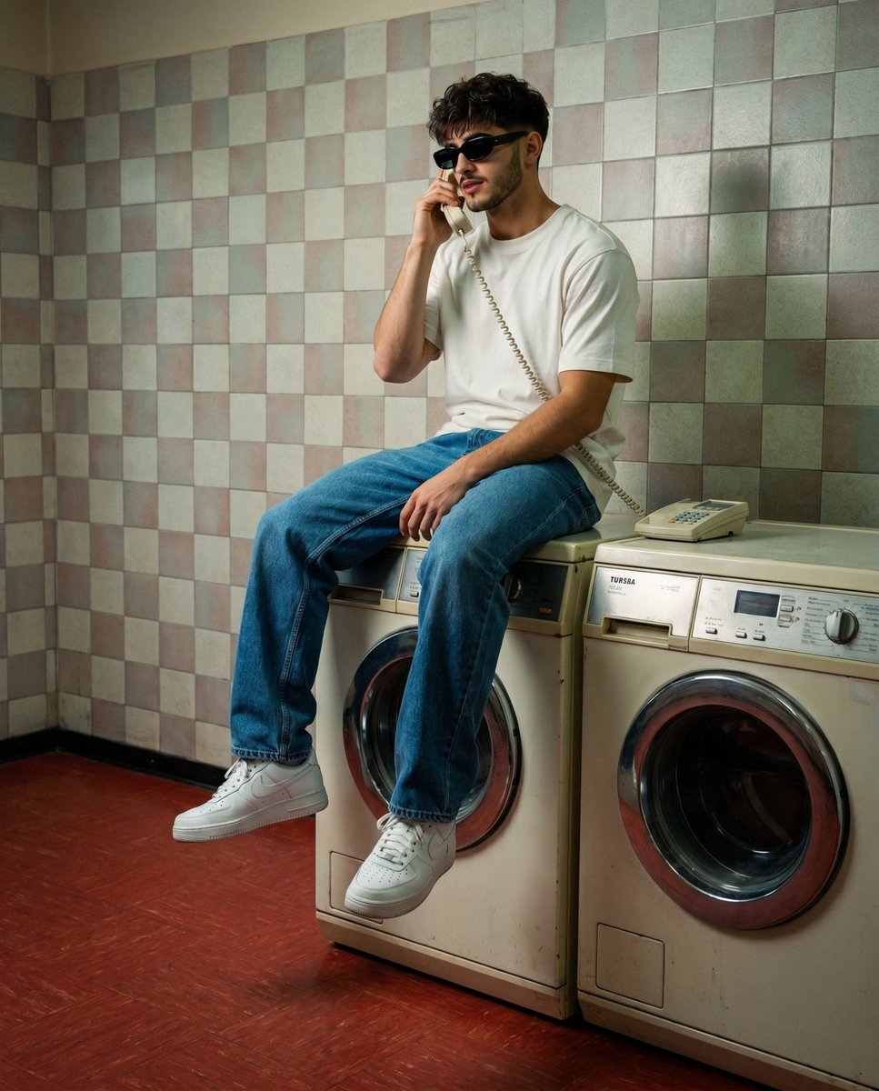 Sample output image for 90s Retro Laundromat Streetwear