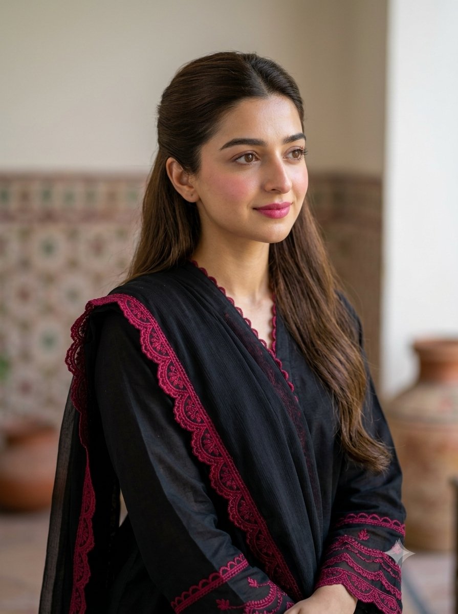 Sample output image for Pakistani Traditional Dress Cinematic Portrait