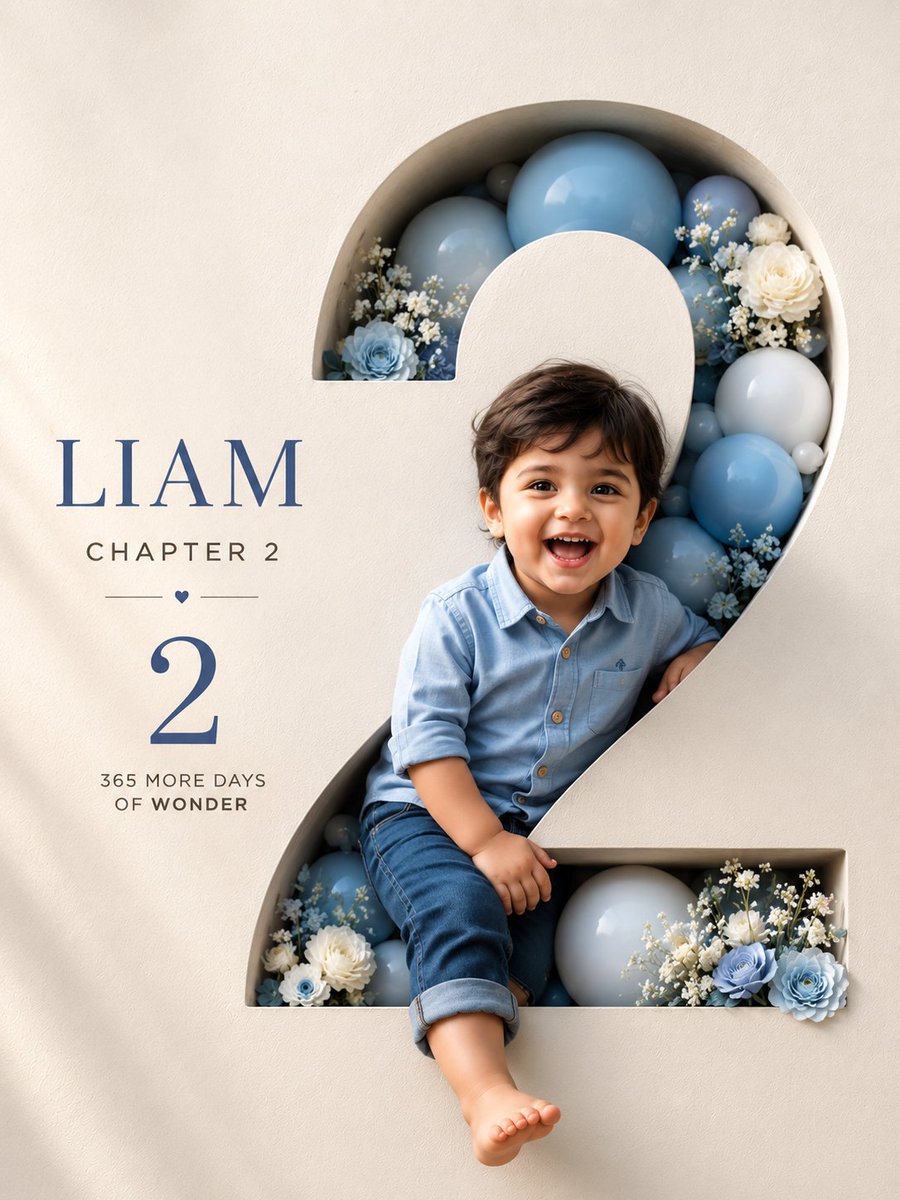 Luxury 3D Birthday Poster example 2