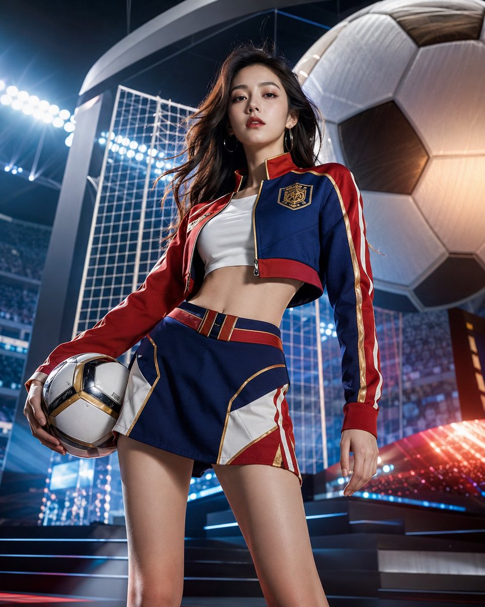 World Cup Soccer Girl High Fashion Poster
