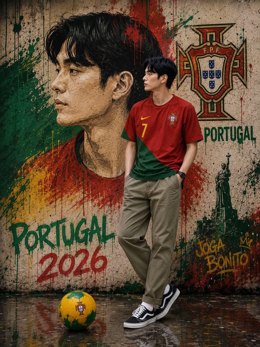 South Korean Graffiti Jersey Portrait
