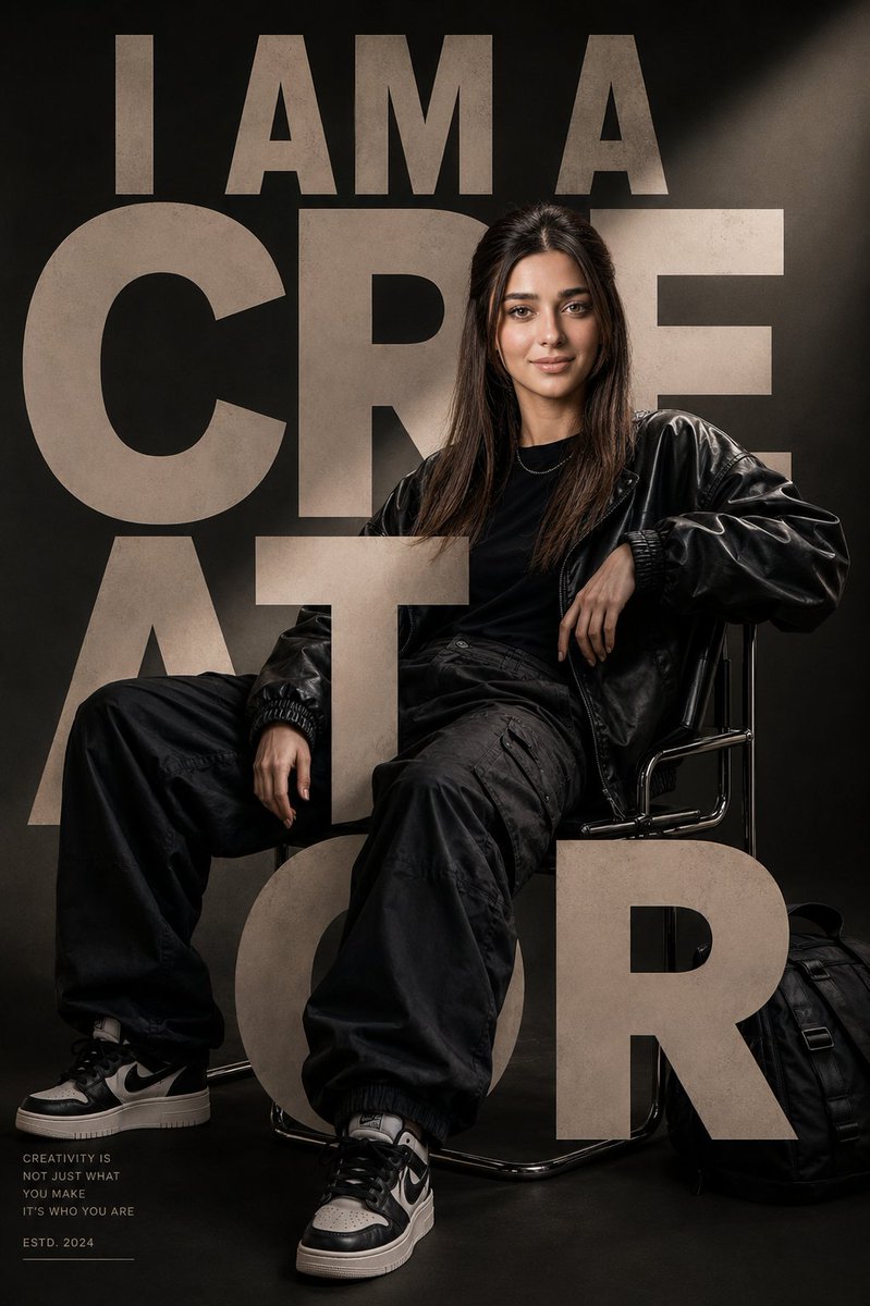 Luxury Streetwear Editorial Poster