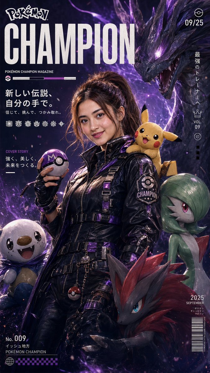Pokemon Champion Magazine Cover