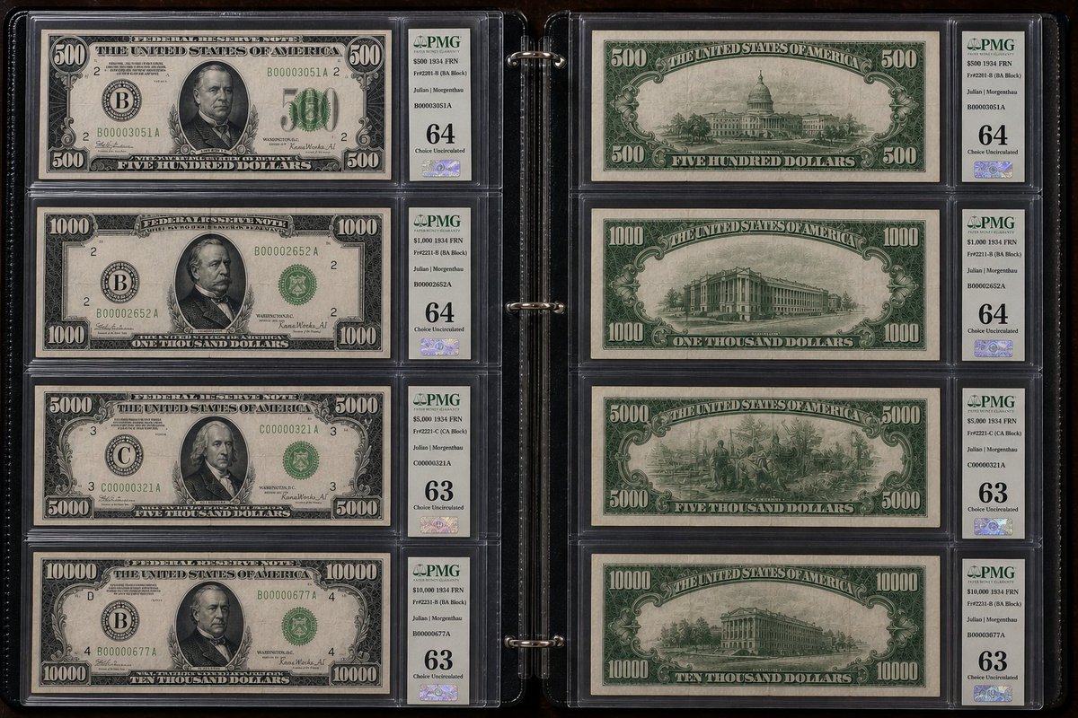 Historical US Banknote Collection Macro