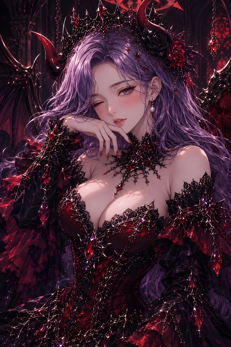 Gothic Demon Queen Portrait