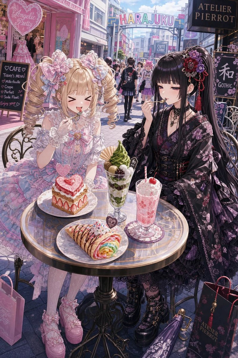 Harajuku Sweet Lolita and Wa-Gothic Café