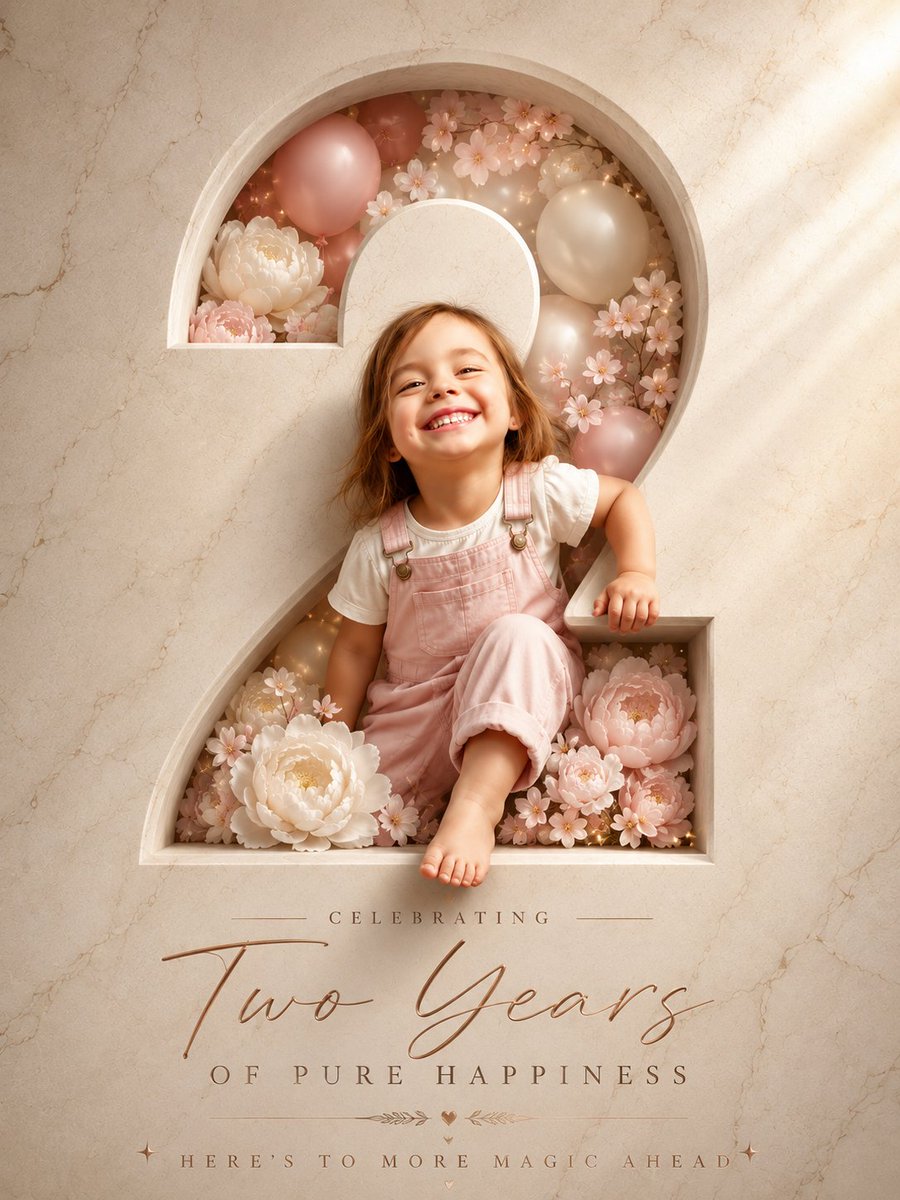 Two Years Birthday Portrait