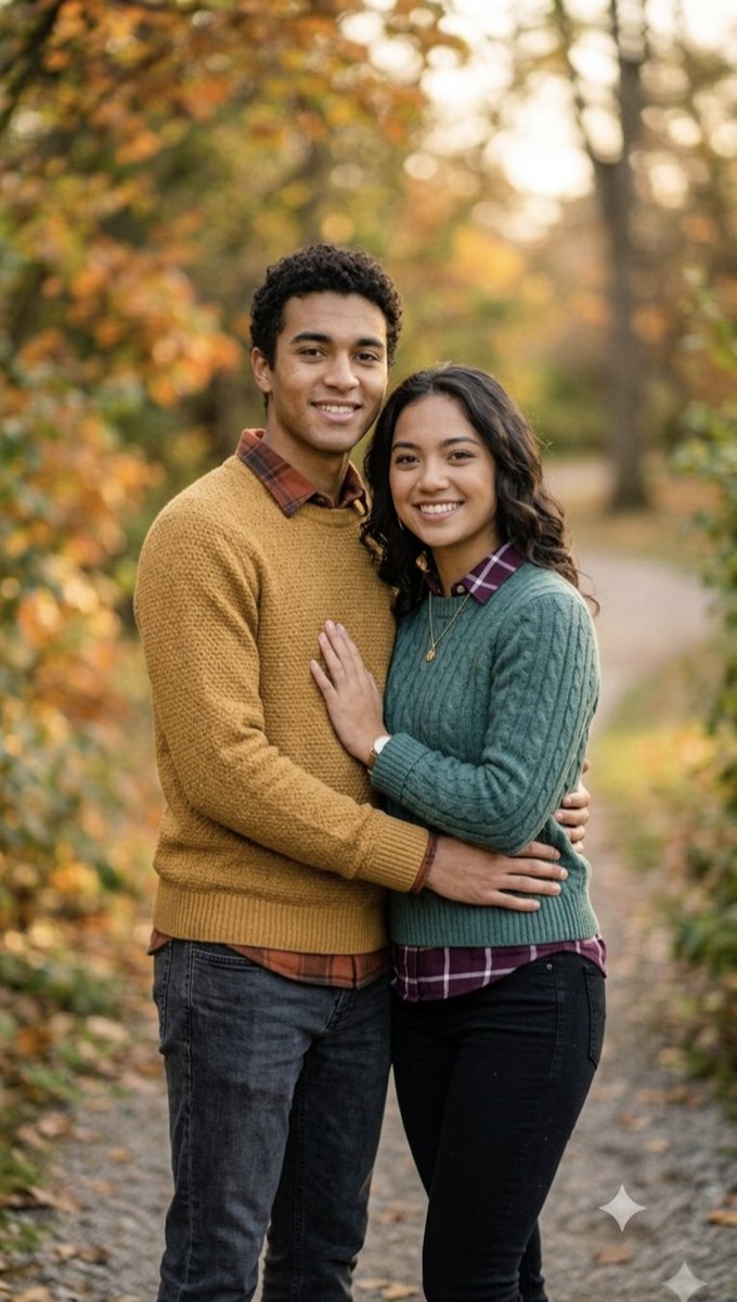 Sample output image for Autumn couple photoshoot in forest