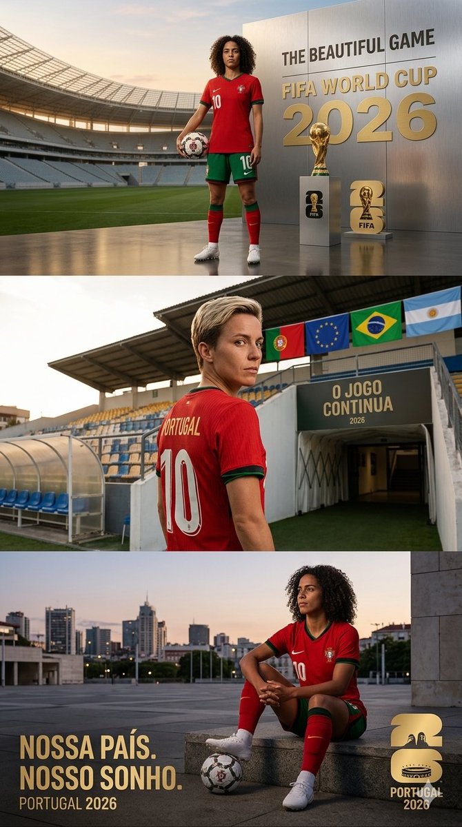 Sample output image for Portugal World Cup 2026 poster