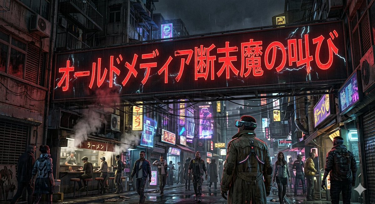 Sample output image for Cyberpunk Old Media Death Cries