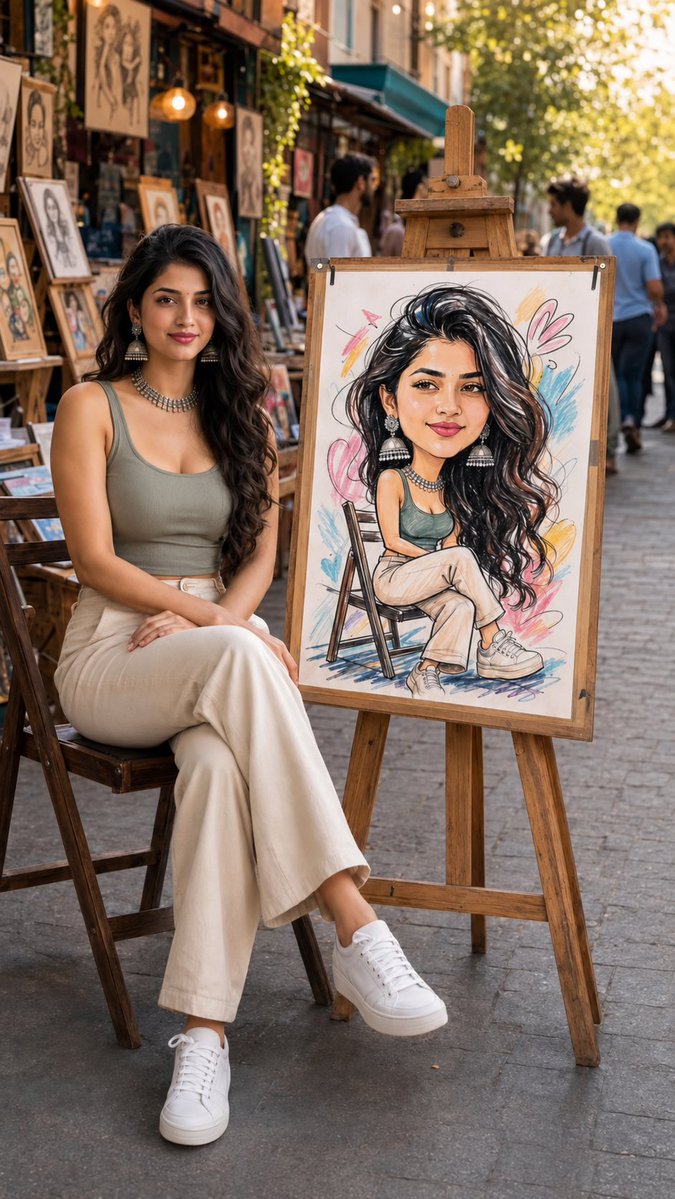 Art Street Market Caricature Portrait